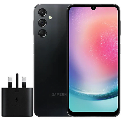 گوشی موبایل سامسونگ مدل Galaxy A24 4G دو سیم کارت ظرفیت 128 گیگابایت و رم 6 گیگابایت به همراه شارژر سامسونگ