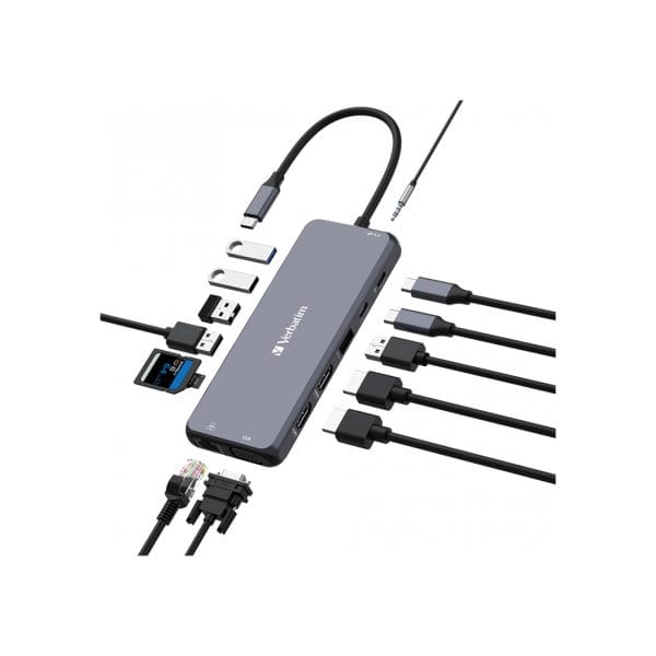 هاب 14 پورت USB-C ورباتیم مدل CMH-14 - تصویر 3