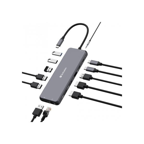 هاب 13 پورت USB-C ورباتیم مدل CMH-13 - تصویر 3