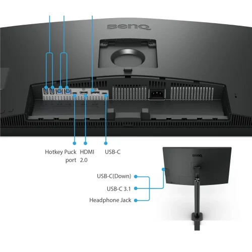 مانیتور بنکیو مدل DesignVue PD3205UA Ergo Arm سایز 32 اینچ